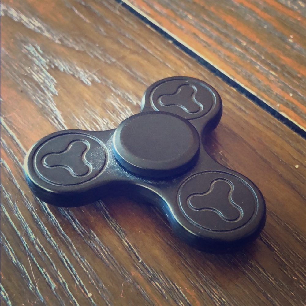Black Metallic Fidget Spinner